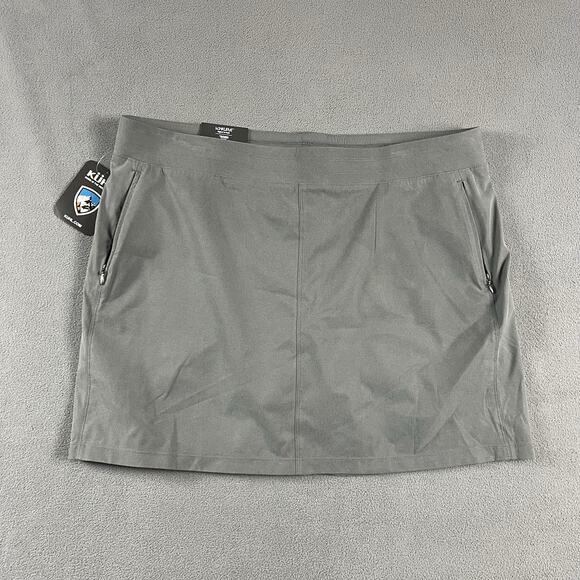 Kuhl Skort Womens XL Gray Freeflex Stretch Lightweight Outdoor Hiking - Picture 1 of 6